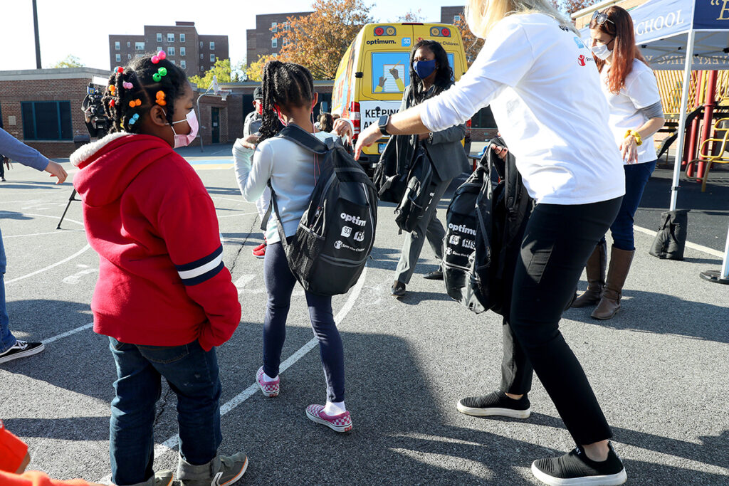 Discovery, Inc./ Altice Backpack Giveaway Bus Tour