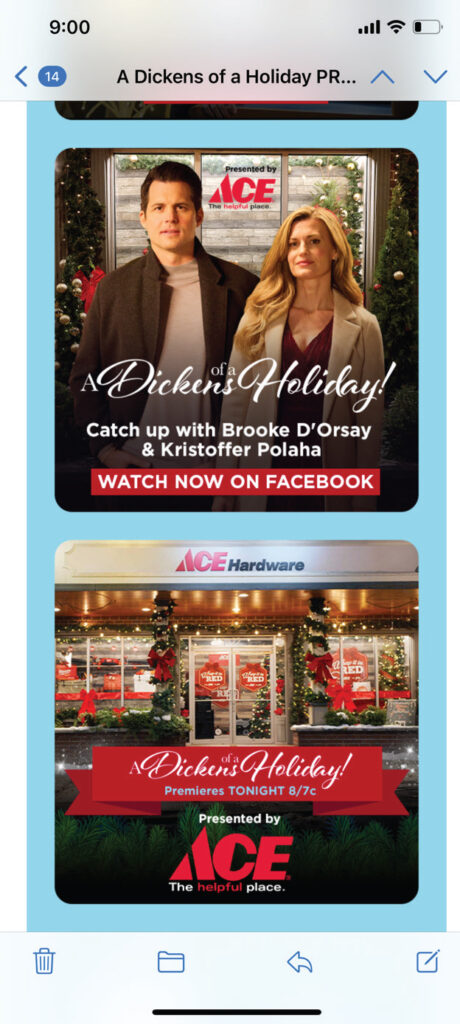 Hallmark Channel & Ace Hardware: A Dickens of a Holiday Campaign
